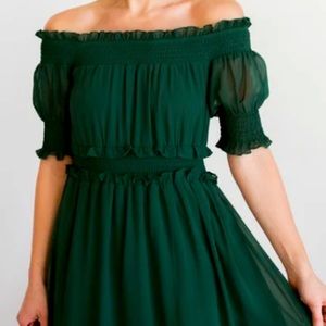 Baltic Born Harper Dress (XS) Emerald Green Maxi